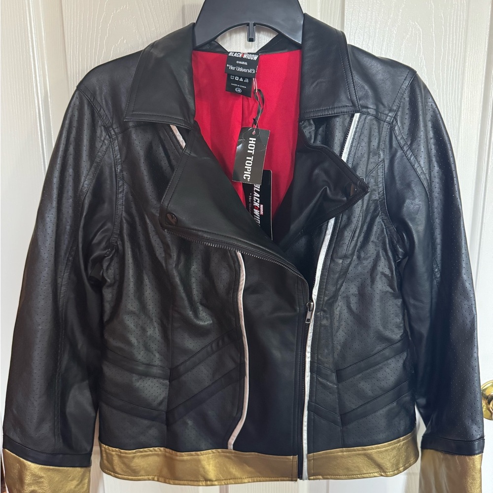 Black Widow Women's Leather Jacket by Hot Topic / Her Universe